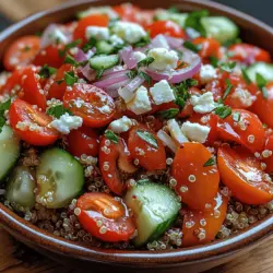 In a world where health-conscious eating is becoming more prevalent, the Roasted Red Pepper and Quinoa Salad stands out as a deliciously vibrant option that appeals to a wide range of taste buds. This salad not only bursts with flavor but also offers an array of nutritional benefits, making it an ideal choice for those looking to incorporate wholesome ingredients into their meals. Whether you’re preparing a light lunch, a hearty dinner, or a dish to impress at your next potluck, this salad is versatile enough to suit any occasion.
