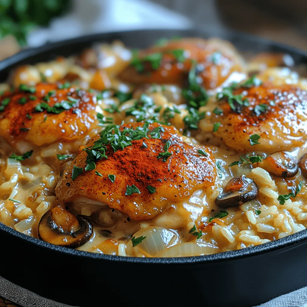 Creamy Smothered Chicken and Rice is a dish that embodies comfort and warmth, making it an ideal choice for family dinners or cozy nights in. This hearty meal combines tender chicken thighs, fluffy rice, and a luscious cream sauce that envelops each ingredient in rich flavors. The beauty of this recipe lies not only in its delightful taste but also in the simplicity of its ingredients and the ease of preparation.