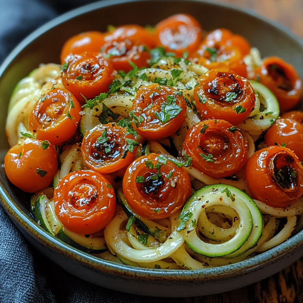 In recent years, the culinary world has witnessed a significant shift towards healthier eating habits, with zoodles—short for zucchini noodles—emerging as a popular alternative to traditional pasta. This innovative dish has captivated health enthusiasts and food lovers alike, providing a creative way to enjoy the beloved texture of noodles while packing in nutritional benefits. Among the many zoodle recipes available, the Roasted Tomato Zoodle Bowl stands out as a vibrant and nutritious option that is perfect for any meal, be it lunch, dinner, or even a quick snack.