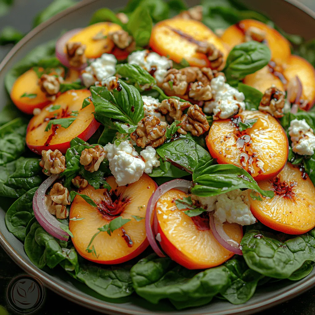As the warmer months approach, the craving for light, refreshing meals becomes ever more prominent. The Spinach Peach Goat Cheese Salad stands out as a delightful and nutritious dish that perfectly fits various occasions—from summer gatherings and picnics to light lunches. This salad showcases a harmonious balance of flavors and textures, bringing together the earthiness of spinach, the sweetness of peaches, the creaminess of goat cheese, and the crunchiness of walnuts.