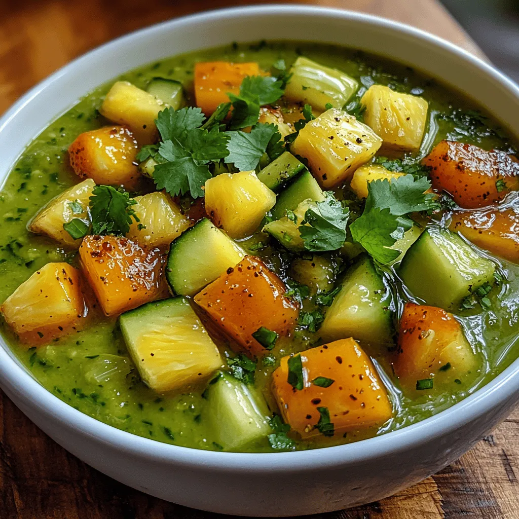 As the temperature rises and the sun shines brighter, our culinary cravings often shift towards refreshing and light dishes that can cool us down. One such delightful dish is the Chilled Cucumber Pineapple Delight, a vibrant blend of fresh produce that not only tantalizes your taste buds but also provides a wealth of health benefits. This recipe is ideal for those hot summer days when you want something nutritious yet delicious, making it a perfect addition to your seasonal menu.