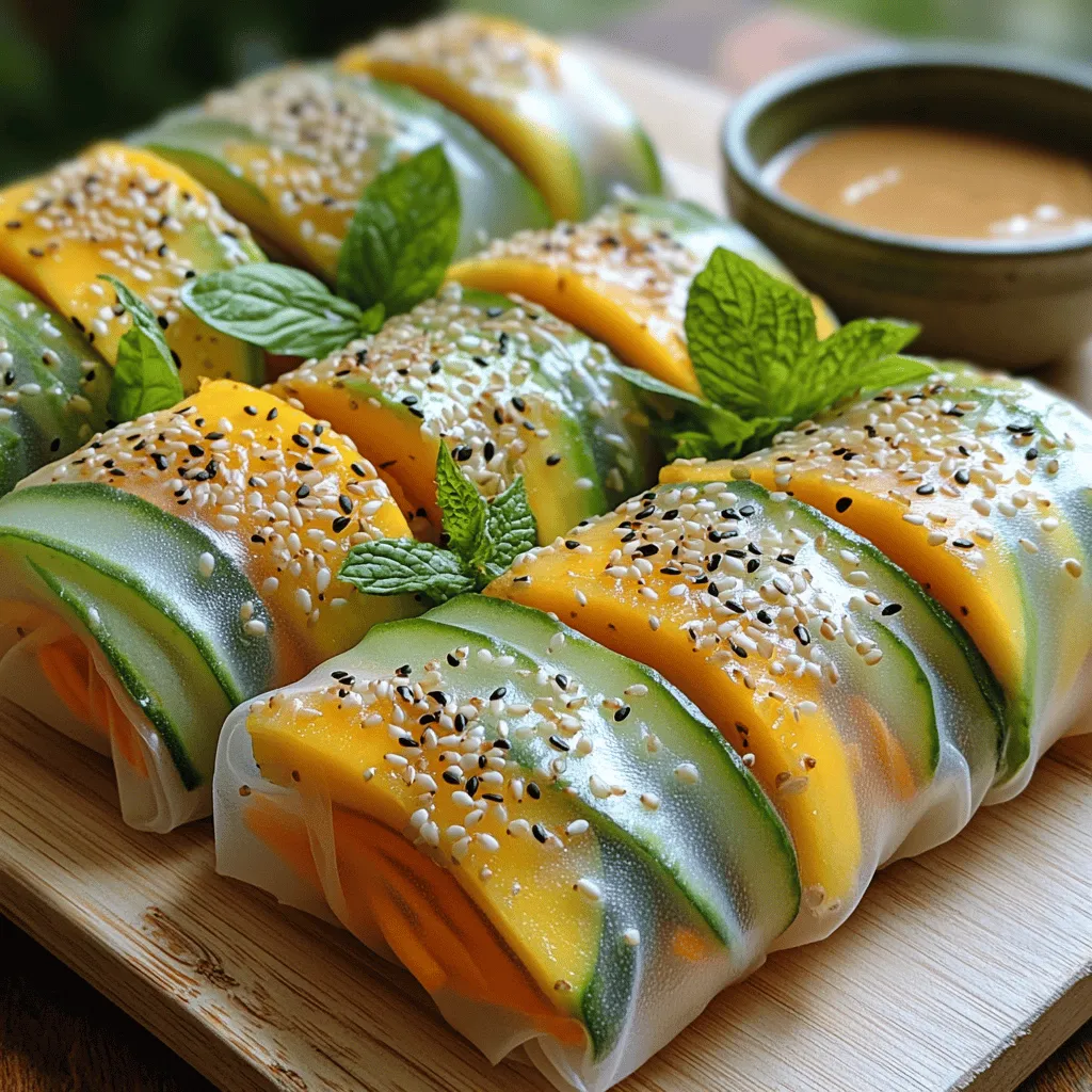 As the temperatures rise and summer approaches, our culinary cravings often shift towards lighter, fresher dishes that celebrate the vibrant flavors of seasonal ingredients. One such dish that perfectly embodies this essence is summer rolls. These delightful, handheld treats are not only visually appealing but also incredibly versatile, making them an ideal choice for a healthy appetizer or a light meal. This article will take you through the delightful process of making Refreshing Mango Cucumber Summer Rolls, a dish that combines the sweetness of ripe mango, the crunch of fresh cucumber, and a burst of aromatic herbs wrapped in delicate rice paper.