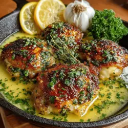 When it comes to comfort food, few dishes can compete with the savory allure of chicken thighs paired with a bright, zesty sauce. The recipe for Golden Chicken Thighs with Lemon Butter Sauce showcases this delightful combination, offering a meal that is both satisfying and elegant. The richness of the chicken is beautifully complemented by the tangy, buttery sauce, making it a perfect choice for a cozy family dinner or an impressive dish for gatherings.