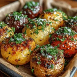 Roasted potatoes are a beloved side dish, celebrated for their crispy exterior and fluffy interior. Their versatility makes them a staple on dinner tables, whether accompanying a weeknight meal, a festive holiday spread, or a backyard barbecue. The beauty of roasted potatoes lies in their ability to absorb flavors, making them the perfect canvas for various seasonings. In this recipe, we elevate the classic roasted potato to new heights with the addition of smoked paprika and ranch seasoning, creating a dish that is not only delicious but also visually appealing.