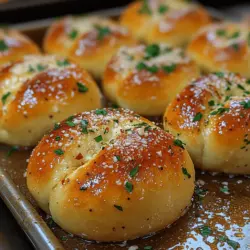 Homemade bread has a unique charm that resonates with both novice and seasoned bakers. There’s something inherently satisfying about kneading dough, watching it rise, and ultimately enjoying a warm loaf fresh out of the oven. Among the myriad types of bread, Toasty Garlic Knotted Rolls stand out for their delightful flavor and inviting aroma. These rolls combine the rich, buttery texture of bread with the robust essence of garlic and herbs, creating a culinary experience that is both comforting and indulgent.