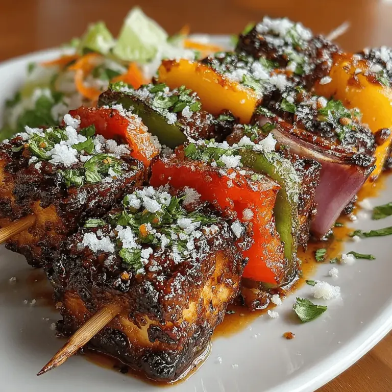 In the realm of plant-based cuisine, few dishes capture the imagination quite like Spicy Chili Garlic Grilled Tofu Skewers. This vibrant and tantalizing dish perfectly marries the rich, savory flavor of grilled tofu with a spicy, garlicky marinade that leaves taste buds dancing. Whether you're a seasoned vegan or simply looking to incorporate more plant-based meals into your diet, these skewers offer a delightful experience that is both satisfying and nourishing.
