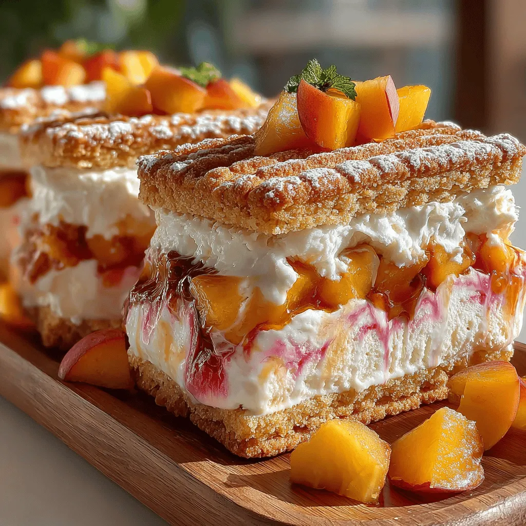 As summer approaches, the quest for the perfect dessert begins. The warm weather invites us to indulge in sweet, refreshing treats that celebrate the season's bounty. Among the myriad of options, homemade ice cream sandwiches stand out as a nostalgic favorite, evoking memories of sun-soaked afternoons and laughter. This summer, why not elevate your dessert game with a delightful twist? Introducing "Peachy Cream Delight Ice Cream Sandwiches," a scrumptious combination of freshly baked cookies filled with velvety peach ice cream.