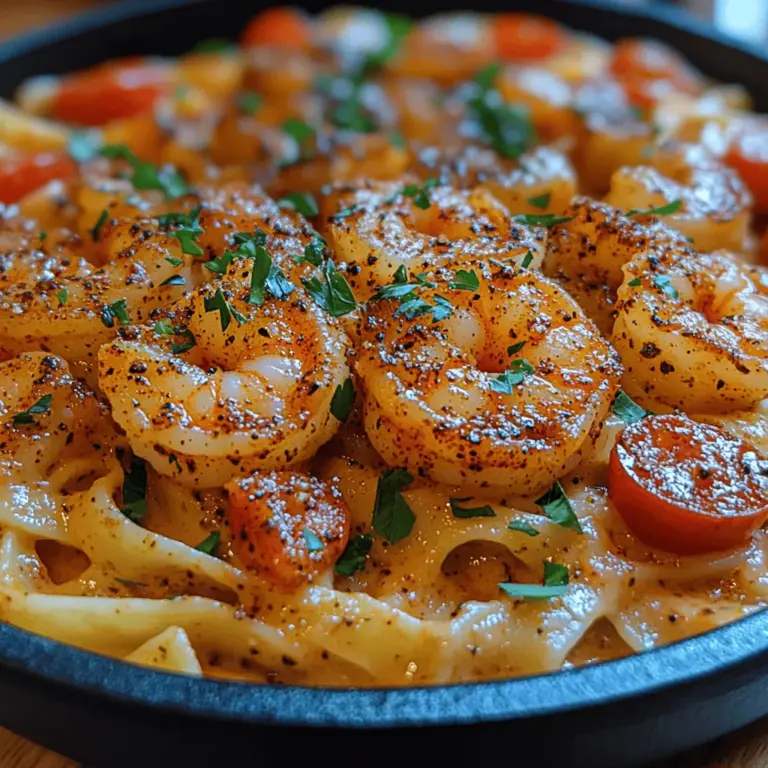 Cajun cuisine is a vibrant tapestry of flavors, deeply rooted in the cultural heritage of Louisiana's Acadian settlers. Characterized by its bold spices, fresh seafood, and hearty ingredients, Cajun cooking often transforms simple components into a delightful array of dishes that tantalize the taste buds. Among these culinary gems, Sizzling Cajun Shrimp Pasta stands out as a perfect harmony of spices, succulent seafood, and creamy goodness, making it an ideal choice for those seeking a quick yet satisfying meal. Whether you're a fan of spice or simply looking for a dish to impress, this recipe offers the best of both worlds—effortless preparation and an explosion of flavor.