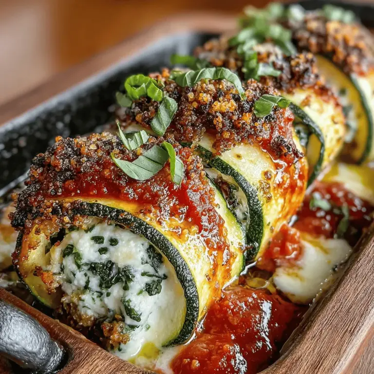 In the culinary world, zucchini has become a star ingredient, showcasing its versatility and ability to adapt to various dishes. Enter the Cheesy Zucchini Roll-Ups in Marinara, a delightful recipe that not only highlights the humble zucchini but also embraces the growing trend of incorporating more vegetables into our meals. As health-conscious eating continues to gain traction, this dish serves as a perfect example of how wholesome cooking can be both delicious and satisfying.