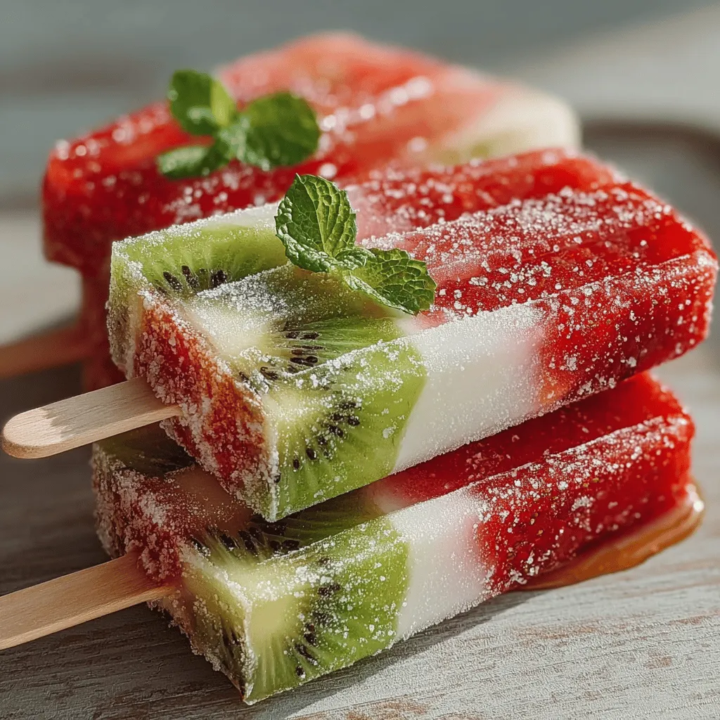 The first step in crafting these delicious pops is properly preparing your strawberries and kiwis. Start by selecting ripe, fresh fruit for the best flavor.