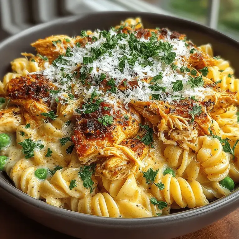 Embark on a culinary adventure with our Creamy Dreamy Chicken & Pea Pasta, a delightful dish that marries the comforting flavors of tender chicken and creamy sauce with the freshness of peas. This recipe is designed to be both easy to prepare and satisfying, making it a perfect choice for weeknight dinners or special gatherings with family and friends. The harmonious blend of creamy sauce, savory chicken, and vibrant green peas is sure to please even the pickiest of eaters. In this article, we will delve into the origins and nutritional benefits of the ingredients, walk through the cooking process, and provide you with tips for creating the perfect creamy pasta dish. Our goal is to equip you with a comprehensive guide that ensures your cooking experience is enjoyable and rewarding.
