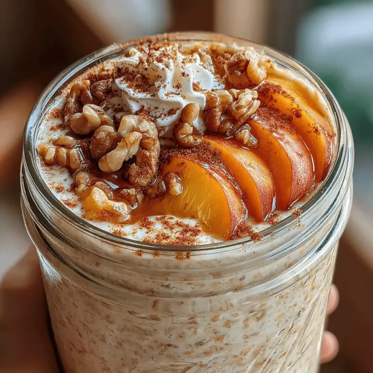 In today's fast-paced world, finding a nutritious and convenient breakfast option can feel like a daunting task. Enter overnight oats: a simple, no-cook breakfast that allows you to prepare your morning meal the night before. This versatile dish offers a base for endless flavor combinations and is packed with nutrients to fuel your day. One delightful variation that captures the essence of summer is the Easy Peach Pie Overnight Oats. This recipe combines the wholesome goodness of oats with the sweet, juicy flavor of fresh peaches, creating a deliciously satisfying breakfast that will leave you looking forward to the morning.