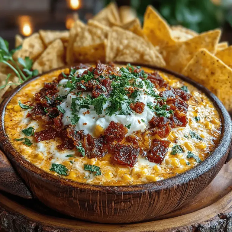 When it comes to party appetizers and snack-time treats, few dishes can rival the allure of a warm, cheesy dip. Among the myriad of options, Cheesy Sweet Corn & Bacon Queso Dip stands out as a crowd-pleaser that hits all the right notes. This decadent dip perfectly balances the creaminess of melted cheeses with the natural sweetness of corn and the savory crunch of crispy bacon. Ideal for game day gatherings, family celebrations, or casual get-togethers, this queso dip is not just a dish; it's an experience that brings people together.