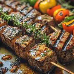 Are you looking for a mouthwatering dish that combines simplicity with gourmet flair? Look no further than Tender Herb Butter Steak Skewers. This delightful recipe is not only easy to prepare but also packs a punch of flavor that is sure to impress family and friends at your next gathering. Whether you're hosting a backyard barbecue or seeking a quick weeknight meal, these skewers offer the perfect balance of juicy steak and aromatic herbs, making them a standout dish in any culinary repertoire.
