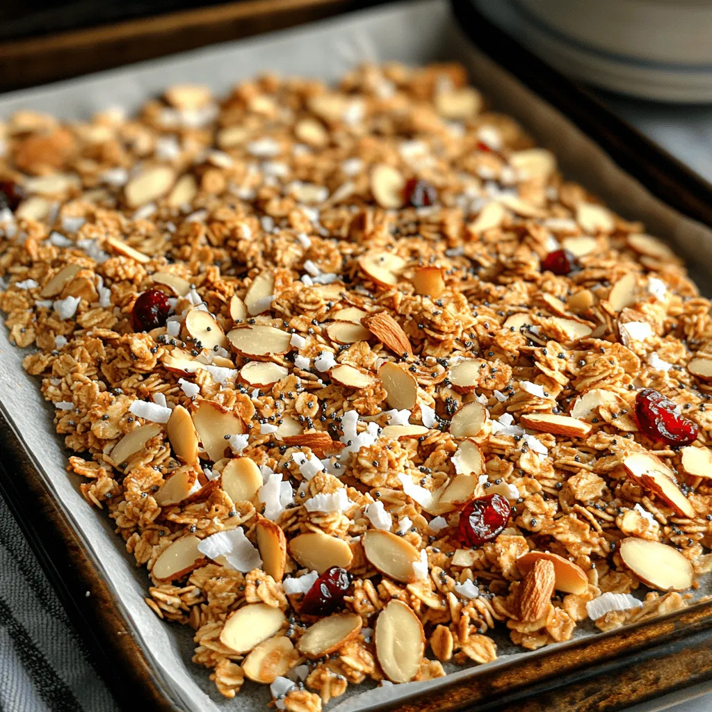 Granola has long been a beloved staple for breakfast and snacking, but the Toasty Almond Coconut Granola takes this classic dish to a whole new level. Inspired by the tropical flavors of coconut and the rich nuttiness of almonds, this granola recipe is a harmonious blend of taste, texture, and nutrition. It is not just a simple breakfast option; it embodies a lifestyle choice for those looking to fuel their day with wholesome ingredients.