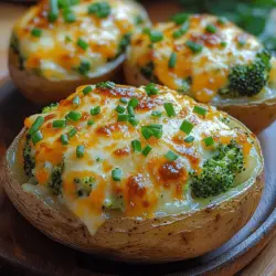 Embark on a culinary adventure with the delightful Twice-Baked Cheesy Broccoli Bliss Potatoes. This dish is more than just a meal; it’s a comforting and nutritious experience that harmoniously blends the wholesome goodness of baked potatoes with vibrant, fresh broccoli and the rich, creamy decadence of cheese. Whether you're planning a cozy family dinner, a potluck gathering, or seeking a satisfying meal prep option, this recipe stands out as both versatile and indulgent.