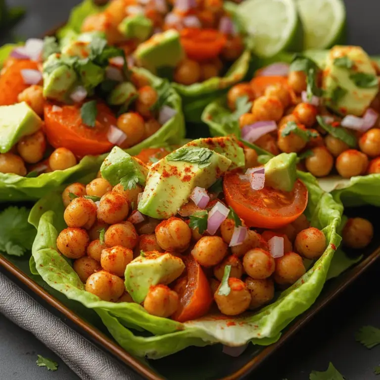 In recent years, plant-based recipes have surged in popularity, driven by a growing awareness of health and environmental concerns. More and more individuals are opting for meals that are not only nutritious but also compassionate towards the planet. One recipe that perfectly embodies this trend is Spicy Crispy Chickpea Lettuce Cups. This dish is not only a delightful combination of flavors and textures but also an easy-to-make option that caters to various dietary preferences.