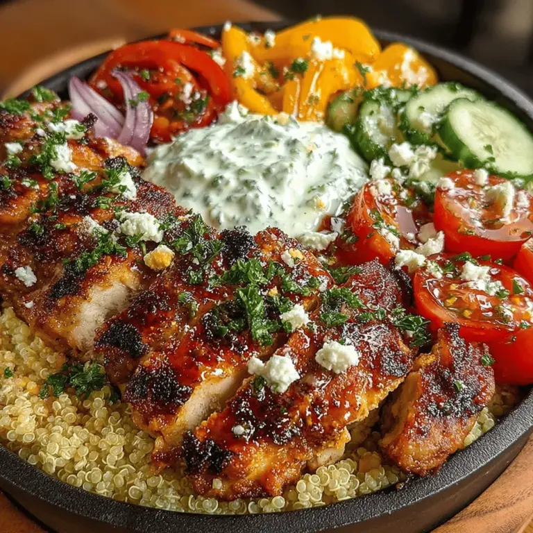 Mediterranean cuisine is celebrated not only for its vibrant flavors but also for its remarkable health benefits. Rich in fresh ingredients such as fruits, vegetables, whole grains, and healthy fats, this culinary tradition has been linked to a variety of health advantages, including improved heart health, weight management, and reduced risk of chronic diseases. Among the many delightful dishes that embody this cuisine, Zesty Greek Chicken Bowls stand out as a delicious and nutritious option that captivates the palate while providing an array of health benefits.
