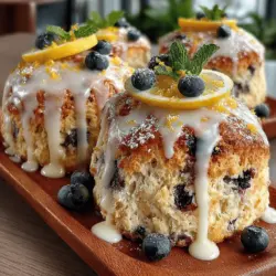 Scones hold a special place in the hearts of many as a delightful treat, perfect for breakfast, brunch, or an afternoon tea. With their crumbly texture and slightly sweet flavor, they can be enjoyed plain or dressed up with various fruits, nuts, and flavorings. Among the myriad of scone varieties, the Zesty Lemon Blueberry Bliss Scones stand out as a refreshing twist on the classic recipe. Combining the tart brightness of lemon with the sweet juiciness of blueberries, this recipe offers a vibrant flavor profile that is ideal for any occasion, whether it be a casual family gathering or a sophisticated tea party.