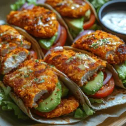 In the realm of modern cuisine, wraps have emerged as a versatile and convenient meal option that caters to a variety of tastes and dietary needs. Their popularity can be attributed to their portability, ease of preparation, and the endless combinations of flavors and ingredients they offer. Among the myriad of wrap recipes, the Crispy Chicken Avocado Wrap stands out as an exceptional choice that marries health with indulgence. This wrap delivers a delightful experience, balancing crunchy textures, creamy avocado, and zesty flavors that tantalize the palate.