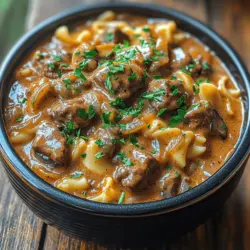 Searing the beef is a crucial step in developing the rich flavor profile of your creamy beef stroganoff. Begin by heating a tablespoon of olive oil or butter in a large skillet over medium-high heat. Once the oil is shimmering, add the beef strips in a single layer, ensuring that they do not overcrowd the pan. Searing in batches may be necessary to allow each piece to brown properly.