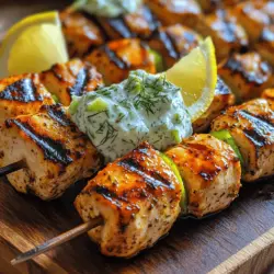 As the weather warms and grilling season beckons, there's nothing quite like the sizzle of marinated chicken skewers over an open flame. Enter Creamy Tzatziki Chicken Skewers, a dish that embodies the vibrant flavors of the Mediterranean and offers a healthy option for your next backyard barbecue or casual gathering. This recipe features succulent chicken breasts marinated to perfection, complemented by a creamy tzatziki sauce that brings a refreshing balance to the dish.