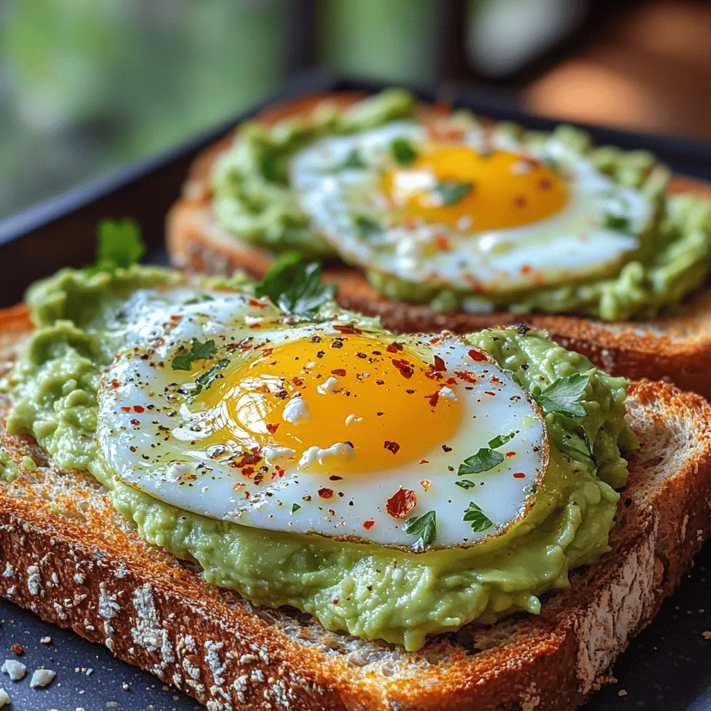 One of the primary reasons for the dish’s widespread appeal lies in its nutritional advantages. Avocado Delight on Toast not only provides a balanced meal but also caters to a variety of dietary preferences. Whether you follow a vegetarian, gluten-free, or low-carb diet, this dish can easily be modified to suit your needs. For instance, you can use gluten-free bread or substitute the eggs with a plant-based alternative, such as tofu scramble, allowing everyone to enjoy this delicious breakfast option.
