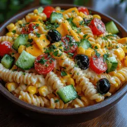 As the sun shines brighter and the days grow longer, summer invites us to gather with friends and family, savoring the warmth of the season. What better way to complement these moments than with a refreshing pasta salad? Pasta salads have become a quintessential part of summertime dining, celebrated for their versatility, ease of preparation, and ability to cater to a variety of tastes and dietary preferences. Among the myriad of pasta salad recipes, the Creamy Ranch Pasta Salad with a Twist stands out as a delightful blend of flavors and textures that is sure to please any crowd.