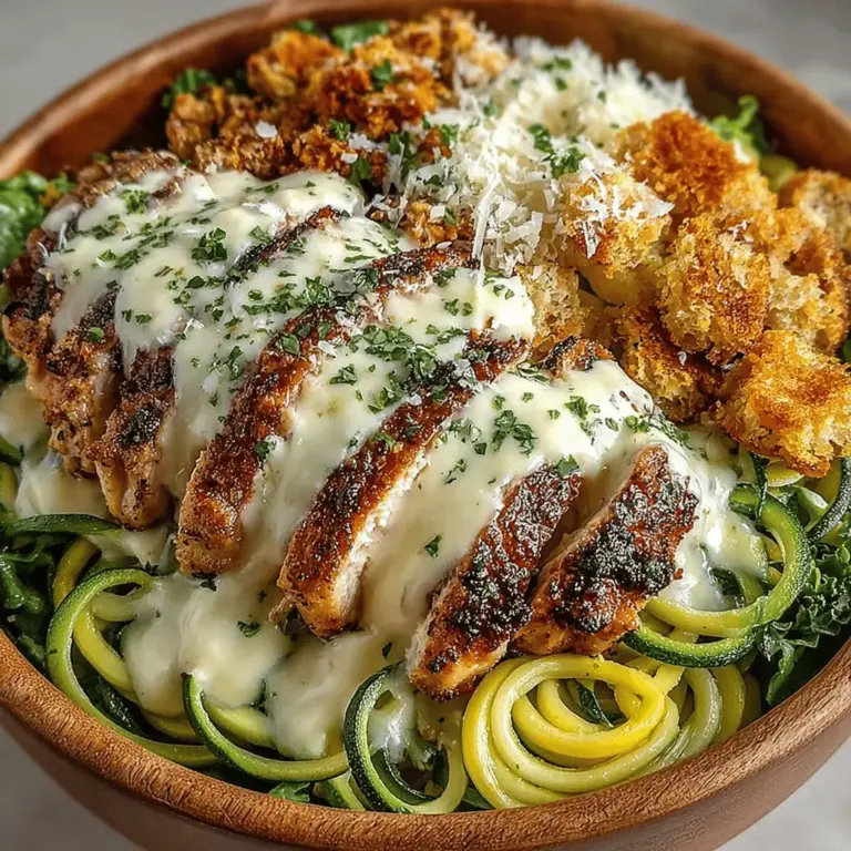 In the world of salads, few are as beloved as the classic Chicken Caesar Salad. Its combination of crisp romaine, savory chicken, creamy dressing, and crunchy croutons has made it a staple on menus everywhere. However, as more people become health-conscious and seek to incorporate more vegetables into their diets, a new twist on this classic has emerged: the Zesty Zucchini Noodle Chicken Caesar Salad. This innovative recipe replaces traditional pasta with zucchini noodles, or "zoodles," transforming a hearty dish into a light, refreshing meal that's perfect for summer.