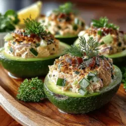 In the realm of culinary delights, few dishes can match the simplicity and elegance of the Ocean's Delight Tuna Salad Avocados. This recipe is a celebration of fresh ingredients that not only tantalize the taste buds but also nourish the body. Combining the creamy richness of ripe avocados with the savory goodness of tuna salad, this dish is versatile enough to serve as a light lunch, an elegant appetizer, or a wholesome snack.