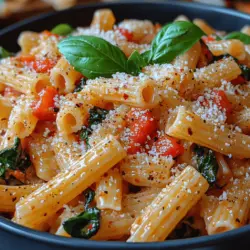 Comfort food has an uncanny ability to evoke feelings of warmth and nostalgia, often becoming a central part of shared meals and cherished memories. Among the myriad of comfort food options, pasta dishes stand out for their versatility and universal appeal. They possess a unique quality that brings people together around the dinner table, inviting laughter, conversation, and connection. One such dish that exemplifies this comforting essence is Roasted Red Pepper & Spinach Pasta.