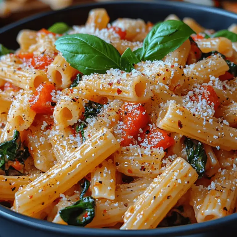 Comfort food has an uncanny ability to evoke feelings of warmth and nostalgia, often becoming a central part of shared meals and cherished memories. Among the myriad of comfort food options, pasta dishes stand out for their versatility and universal appeal. They possess a unique quality that brings people together around the dinner table, inviting laughter, conversation, and connection. One such dish that exemplifies this comforting essence is Roasted Red Pepper & Spinach Pasta.