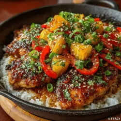 When it comes to creating a dish that satisfies the whole family, few options are as appealing as Sweet Pineapple Teriyaki Chicken Bake. This tantalizing recipe offers a delightful blend of flavors that are sure to please even the pickiest eaters. The sweetness of fresh pineapple complements the savory richness of teriyaki sauce, all enveloping tender chicken for a mouthwatering meal that brings everyone to the table. Not only is this dish delicious, but it also provides a colorful presentation that makes it perfect for family dinners and gatherings alike.