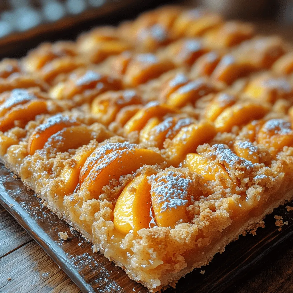 At the heart of the Blissful Summer Peach Crumble Bars are the peaches themselves. Choosing the right peaches is critical to achieving the best flavor and texture in your dessert. Look for ripe, fresh peaches that are slightly soft to the touch, with a fragrant aroma. When selecting peaches, avoid those with bruises or blemishes, as they may indicate overripeness or spoilage.
