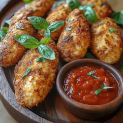 When it comes to comfort food, few dishes can compete with the satisfying crunch and savory flavor of Crispy Chicken Parmesan Fingers. This delectable recipe combines the beloved elements of classic Chicken Parmesan—with its rich marinara sauce and zesty cheese—into a delightful finger food that is perfect for any occasion. Whether you're planning a casual gathering, game day, or simply a family dinner, these crispy chicken fingers are sure to please palates of all ages.