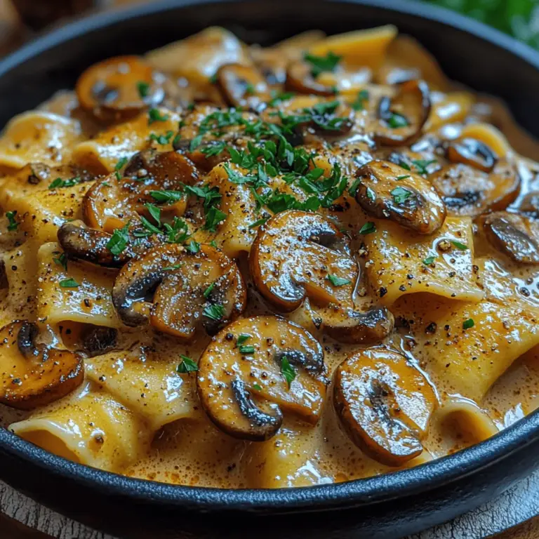 Comfort food plays a crucial role in our daily lives. It provides not just nourishment but also a sense of nostalgia and emotional well-being. Dishes like creamy mushroom stroganoff offer a delightful balance of flavors and textures that can uplift any meal. The creamy sauce, combined with tender mushrooms and perfectly cooked pasta, creates a dish that envelops you in warmth, making it a perfect choice for cozy family dinners or a solitary indulgence after a long day.