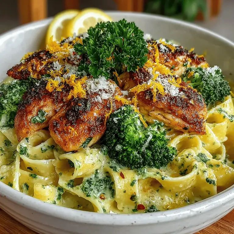 When it comes to creating a satisfying and vibrant meal, few dishes can rival Zesty Lemon Garlic Chicken Pasta with Broccoli. This delightful recipe combines tender chicken, the refreshing zing of lemon, and the aromatic allure of garlic, all enveloped in a comforting pasta dish. Paired with broccoli, this meal not only tantalizes the taste buds but also packs a nutritious punch, making it a favorite for family dinners and weeknight meals alike.