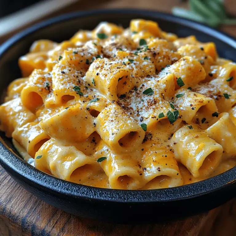As the leaves turn vibrant shades of orange and gold, the culinary world beckons us to embrace the comforting flavors of fall. One of the most delightful ways to celebrate this seasonal transition is by combining the rich, creamy textures of pasta with the warm, earthy notes of pumpkin. The Velvety Pumpkin Alfredo Delight is a perfect representation of this culinary harmony, marrying the indulgence of a classic Alfredo sauce with the unique essence of pumpkin puree. This dish not only satisfies the palate but also evokes feelings of warmth and nostalgia, making it an ideal choice for everything from cozy weeknight dinners to festive gatherings with family and friends.