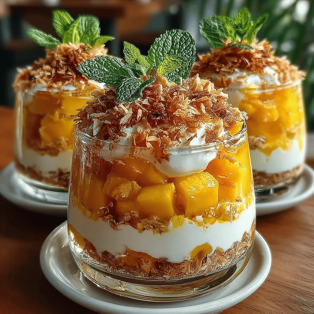 Indulging in a dessert that is both refreshing and guilt-free is a dream for many, and this is where our Tropical Delight: No-Bake Mango Parfaits come into play. With their vibrant colors and luscious layers, these parfaits are not only a feast for the eyes but also a treat for the palate. Perfect for warm weather gatherings or simply as a sweet ending to a casual dinner, these parfaits capture the essence of tropical flavors in a light and satisfying way.
