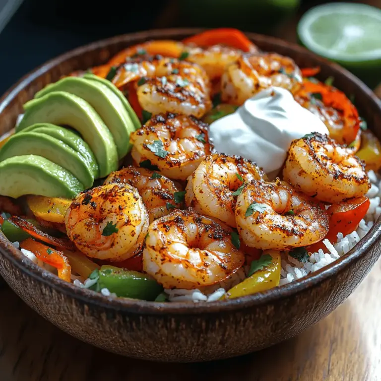If you're looking to spice up your dinner routine, look no further than Sizzling Crispy Shrimp Fajita Bowls. This dish is a vibrant celebration of flavor, combining succulent shrimp with an array of colorful vegetables, all while offering the perfect blend of textures. The charm of shrimp fajitas lies not just in their taste but also in their presentation; sizzling hot and served in a bowl, they create a delightful dining experience that appeals to the eyes and the palate alike.