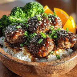 One of the secret weapons in crafting the perfect teriyaki sauce for your Sticky Garlic Teriyaki Meatball Bowls is mirin. This sweet Japanese rice wine adds a unique depth of flavor, enhancing the umami notes of the dish. When combined with brown sugar, the sauce achieves a harmonious balance of sweetness and saltiness, making every bite of meatball tantalizing.
