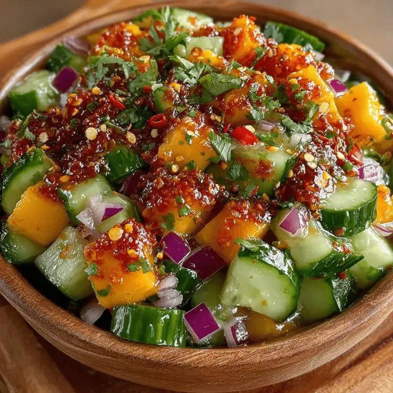 As summer approaches and temperatures rise, many of us seek out lighter, fresher meals that invigorate the palate and nourish the body. Enter the Tropical Crunch Cucumber Mango Salad—an expertly crafted dish that embodies the essence of summer. This salad combines crisp cucumbers, sweet ripe mangoes, and a medley of vibrant vegetables, resulting in a delightful explosion of flavors and textures. Not only is it visually appealing, but it's also a powerhouse of nutrition, making it an ideal choice for warm weather dining.