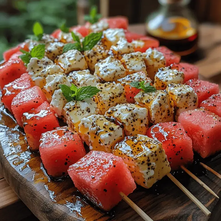 As summer approaches, many of us begin to crave light, refreshing bites that capture the essence of the season. One such dish that has gained immense popularity for its vibrant flavors and beautiful presentation is the Sweet & Savory Watermelon Feta Bites. This recipe combines the natural sweetness of fresh watermelon with the creamy, salty goodness of feta cheese, creating a delightful contrast that appeals to a wide audience. Whether you're hosting a casual get-together, enjoying a picnic, or simply seeking a unique appetizer for your next dinner party, these bites are sure to impress.