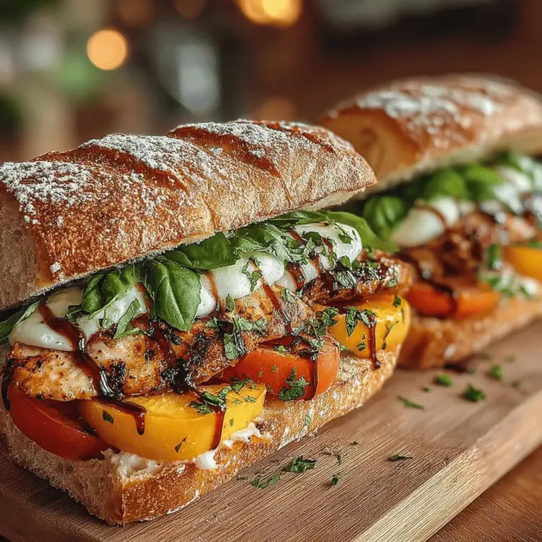 As summer approaches, our culinary cravings often shift to lighter, fresher dishes that celebrate the season's bounty. One such dish that perfectly encapsulates the essence of summer is the Grilled Peach & Chicken Caprese Melts. This delightful recipe not only offers a unique twist on the classic Caprese salad but also brings together the irresistible flavors of grilled peaches, succulent chicken, and creamy mozzarella. The combination is a testament to how simple ingredients can create a symphony of taste that is both refreshing and satisfying.