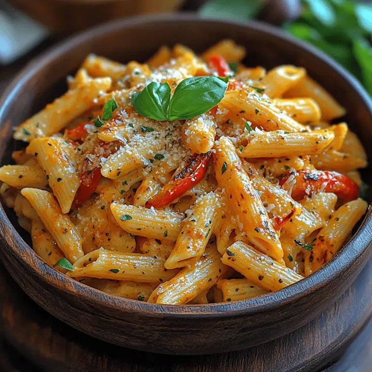 To truly appreciate Fiery Creamy Roasted Pepper Penne, it's essential to understand the fundamental ingredients that contribute to its deliciousness. Each component plays a significant role in creating the dish's unique flavor and texture.