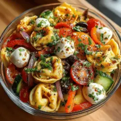 Chilled Tortellini Delight is more than just a recipe; it’s a refreshing dish that perfectly balances flavors and textures, making it an ideal choice for warm days or gatherings. This versatile salad combines tender cheese tortellini with vibrant vegetables, creamy mozzarella, and a zesty dressing, resulting in a meal that's both satisfying and visually appealing. Whether you're hosting a summer barbecue, preparing a picnic, or simply looking for a light yet fulfilling dinner option, this dish offers a delightful experience for the palate.