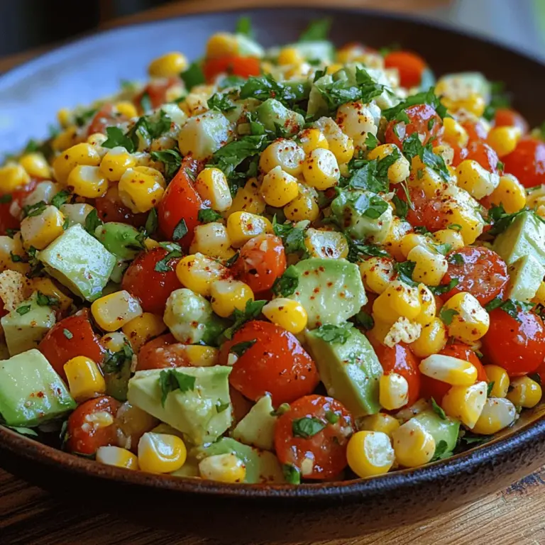 Summer is the season for vibrant flavors, fresh ingredients, and outdoor gatherings, making it the perfect time to enjoy dishes that celebrate the bounty of seasonal produce. One such dish that embodies these qualities is the Zesty Crunchy Chili Lime Corn Salad. This salad is a delightful medley of textures and tastes, featuring sweet corn, crisp vegetables, and a zesty lime dressing that enlivens every bite. Whether served as a refreshing side dish at a barbecue or enjoyed as a light meal on a warm day, this salad is sure to impress and satisfy.