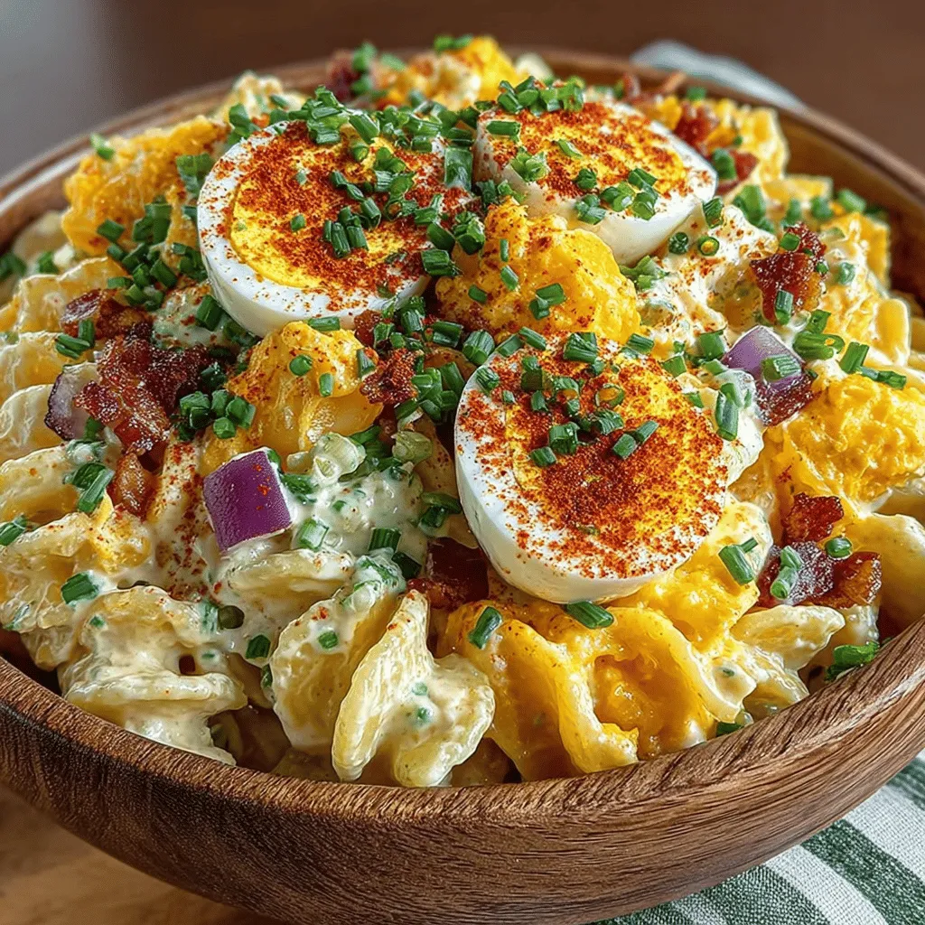 Deviled egg pasta salad is a delightful fusion of two beloved dishes, bringing the tangy, creamy goodness of classic deviled eggs into a satisfying pasta salad. This dish has gained immense popularity for its ability to combine familiar flavors in a comforting, easy-to-prepare format, making it a perfect choice for gatherings, picnics, and potlucks. The creamy texture and robust taste make deviled egg pasta salad not just a side dish, but a standout centerpiece that appeals to a wide range of palates.