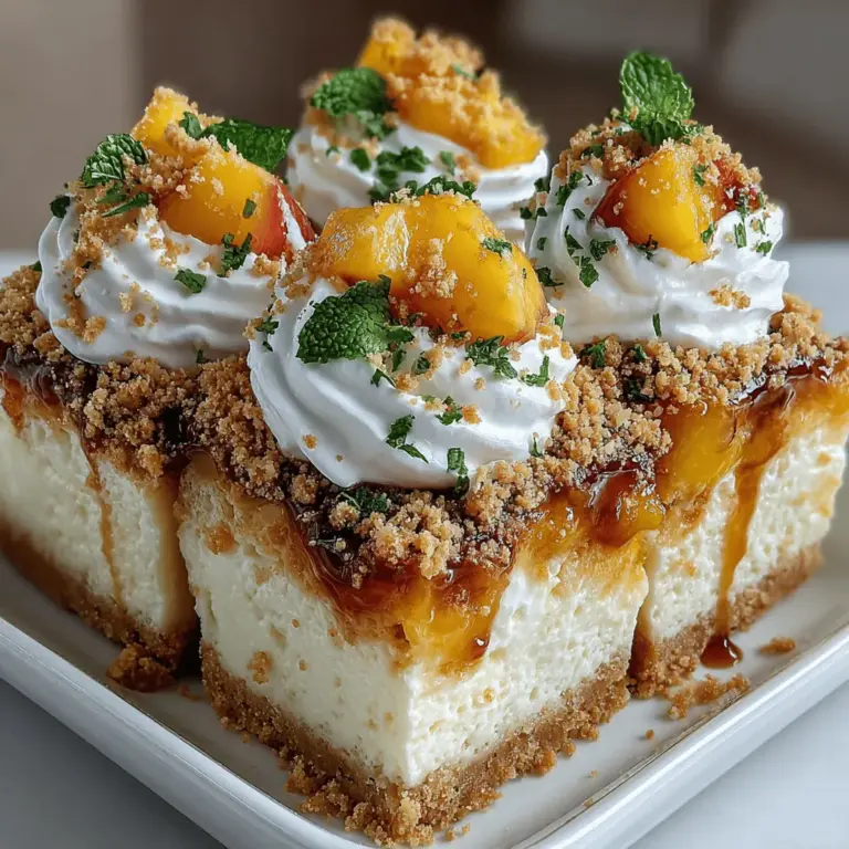 As summer approaches, the desire for refreshing and delicious desserts becomes almost irresistible. One such treat that epitomizes the season's essence is the Frozen Yogurt Peach Cobbler Squares. This delightful dessert combines the creamy texture of frozen yogurt with the classic flavors of peach cobbler, making it a perfect addition to any summer gathering or a casual family dinner. The light and refreshing qualities of this dish not only appeal to your taste buds but also provide a healthier alternative to traditional desserts, ensuring that you can indulge without the guilt.