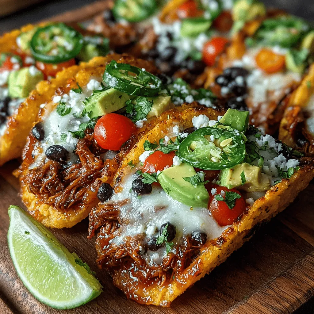 In the realm of innovative culinary creations, Mini BBQ Jackfruit Nacho Boats stand out as a vibrant and enticing dish that appeals to both plant-based eaters and meat lovers alike. This recipe transforms the humble nacho into a fun and flavorful experience, perfect for gatherings, parties, or even a cozy family night at home. With their hearty jackfruit filling and colorful toppings, these nacho boats are not only visually appealing but also packed with flavor and nutrition.
